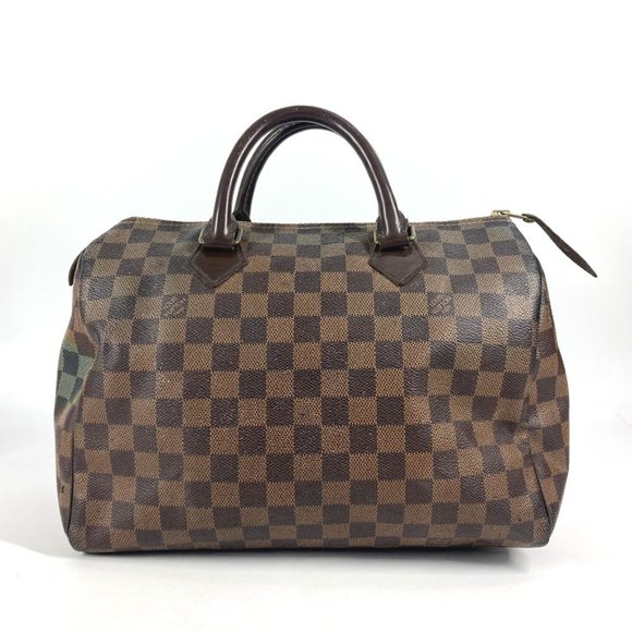 LOUIS VUITTON Brown Damier Speedy 30 Boston Bag - Picture 1 of 16